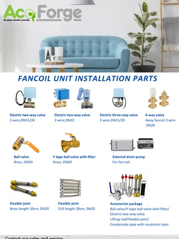 Fan coil unit — installation parts — poster preview
