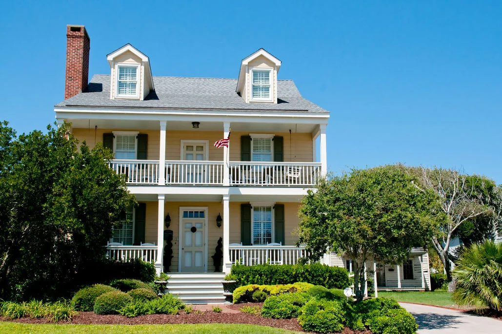 Residential home served by a matched air conditioning system